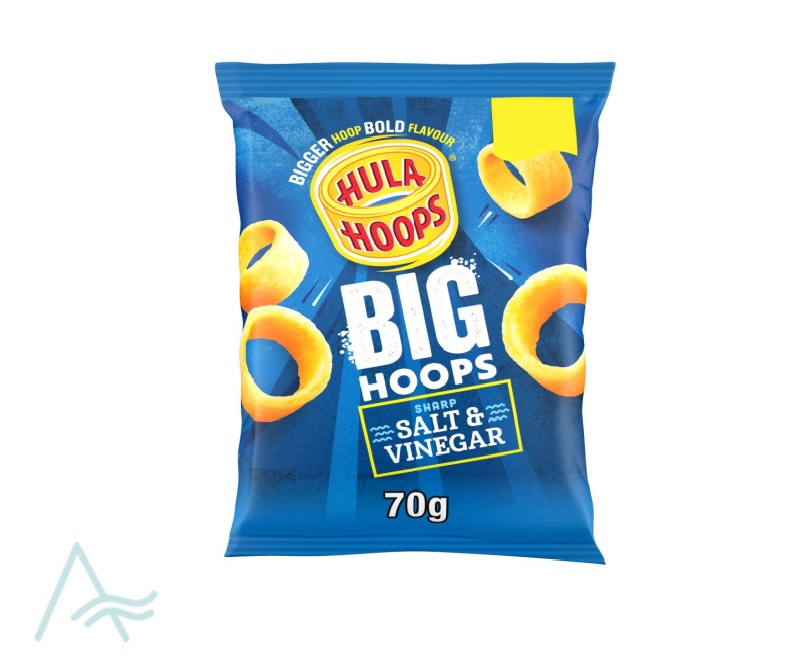 HULA HOOPS BIG HOOPS SALT & VINEGAR CRISPS £1.35
